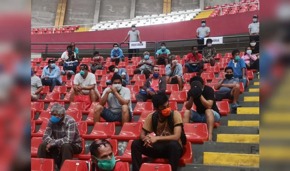 Toque de queda: en coliseo Gran Chimu permanecerán detenidos Toque de queda: en coliseo Gran Chimu permanecerán detenidos