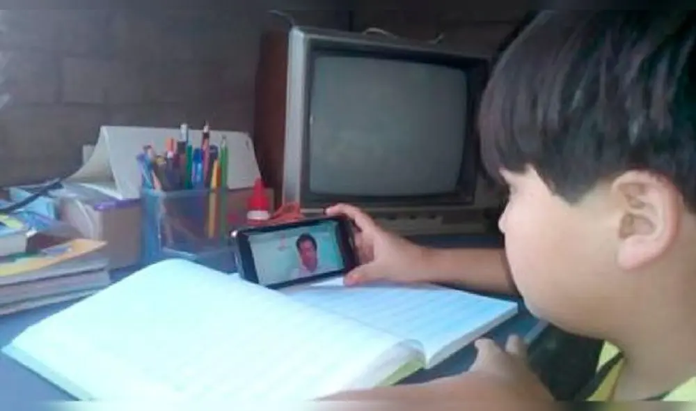 Estudiantes en programa Aprendo en Casa