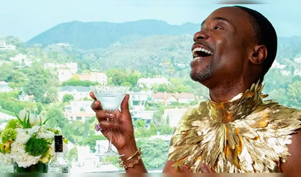 Billy Porter fue captado envuelto en una cobija y sentado en un rincón en la gala de los Oscar 2020