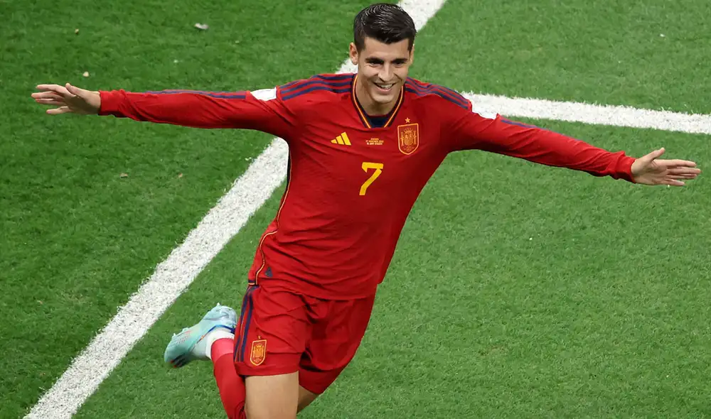 Álvaro Morata marcó el tanto de España en el 1-1 ante Alemania. Foto: Twitter @FIFAWorldCup Álvaro Morata marcó el tanto de España en el 1-1 ante Alemania. Foto: Twitter @FIFAWorldCup