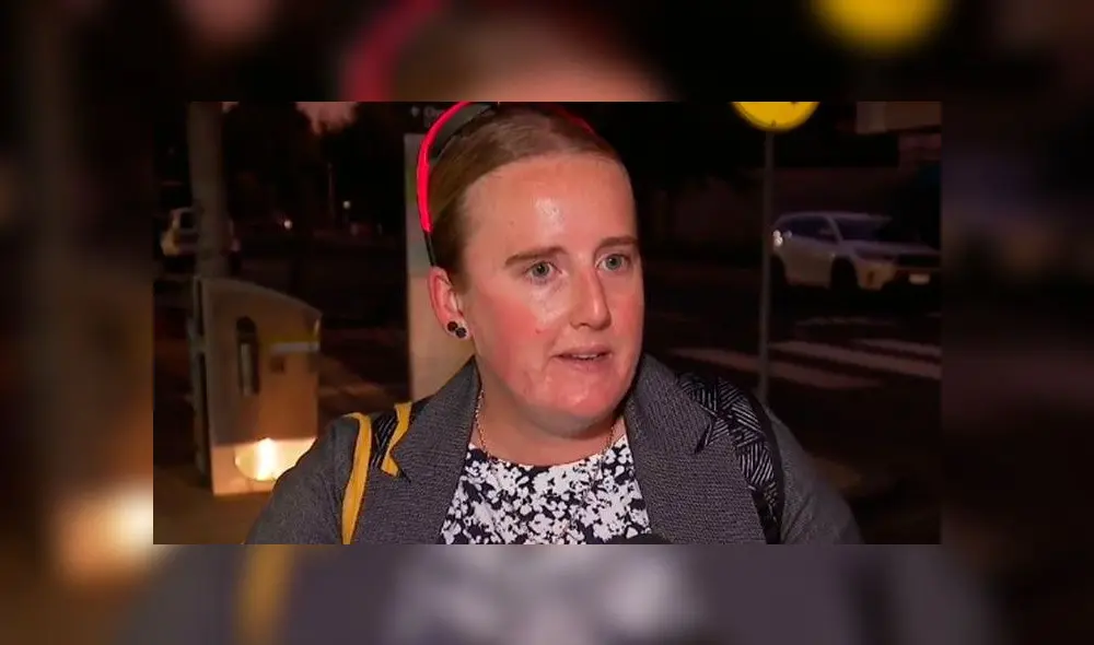 La mujer se ayuda de un perro guía para que pueda caminar por la ciudad. (Fuente: 9News) La mujer se ayuda de un perro guía para que pueda caminar por la ciudad. (Fuente: 9News)