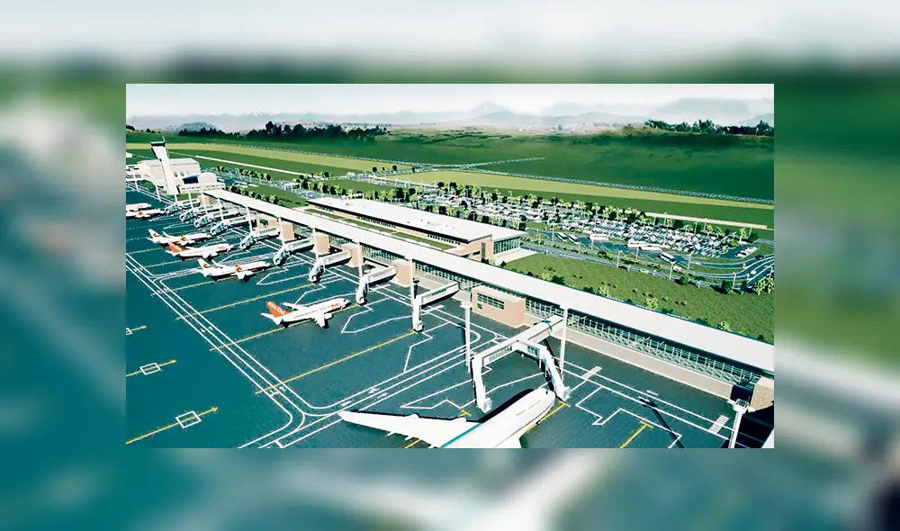 Proyecto. Maqueta de la construcción del aeropuerto en el valle de Chinchero, ubicado en la ciudad del Cusco. Proyecto. Maqueta de la construcción del aeropuerto en el valle de Chinchero, ubicado en la ciudad del Cusco.