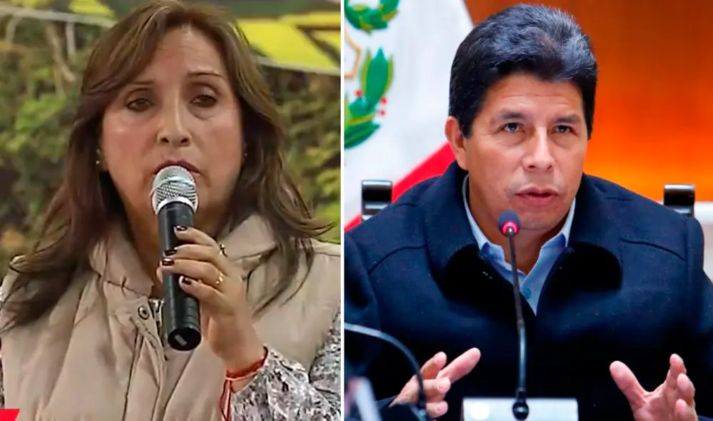 Desde Cusco, Boluarte se refirió a Castillo. Foto: composición LR/ captura TV Perú-Presidencia Desde Cusco, Boluarte se refirió a Castillo. Foto: composición LR/ captura TV Perú-Presidencia