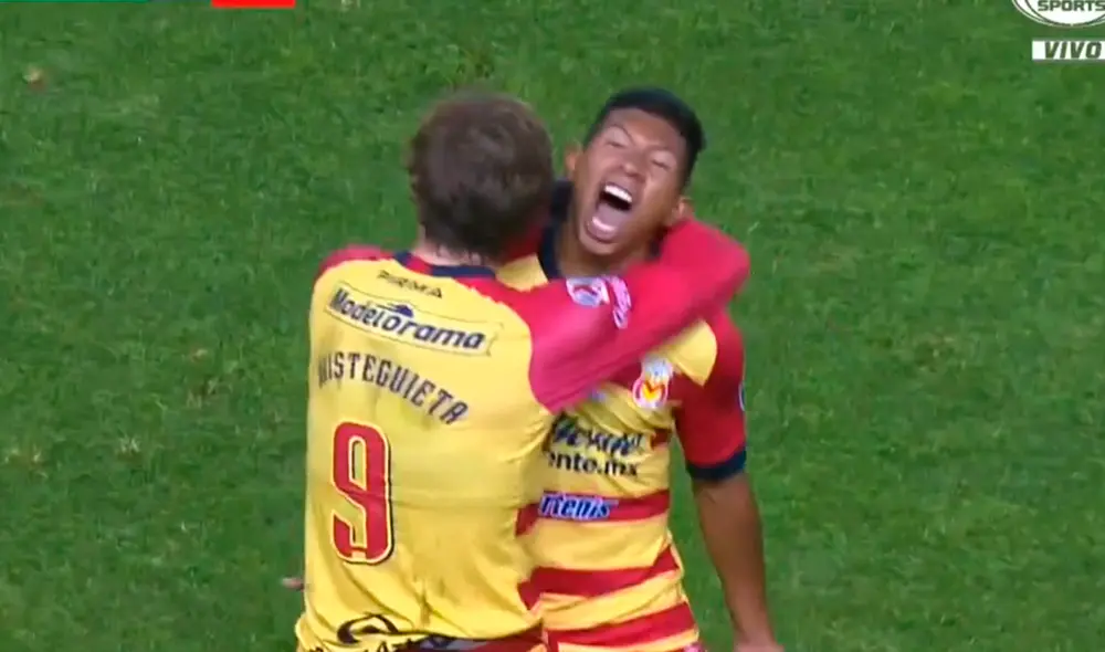 Edison Flores le dio vuelta al partido para poner en ventaja al Morelia sobre León por la Liga MX. | Foto: Fox Sports Edison Flores le dio vuelta al partido para poner en ventaja al Morelia sobre León por la Liga MX. | Foto: Fox Sports