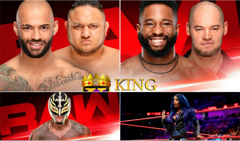 Sigue aquí EN VIVO ONLINE el WWE Raw, que tendrá el regreso de Rey Mysterio y también las luchas de cuartos de final del torneo King of the Ring 2019. Sigue aquí EN VIVO ONLINE el WWE Raw, que tendrá el regreso de Rey Mysterio y también las luchas de cuartos de final del torneo King of the Ring 2019.