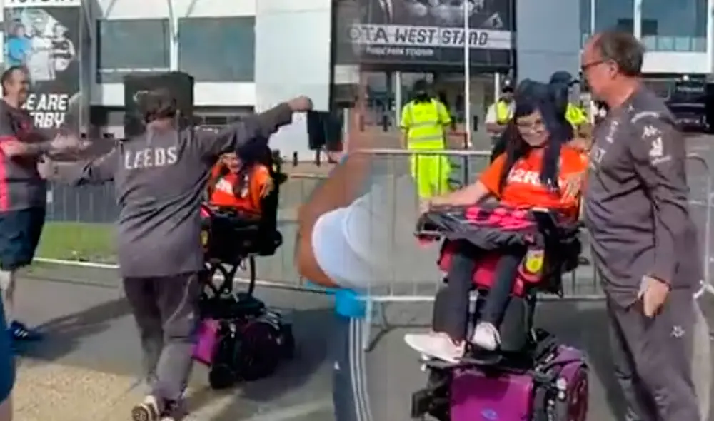 Marcelo Bielsa tuvo noble gesto con simpatizante discapacitada del Leeds United tras victoria sobre el Derby Country. (FOTO: Composición La República).