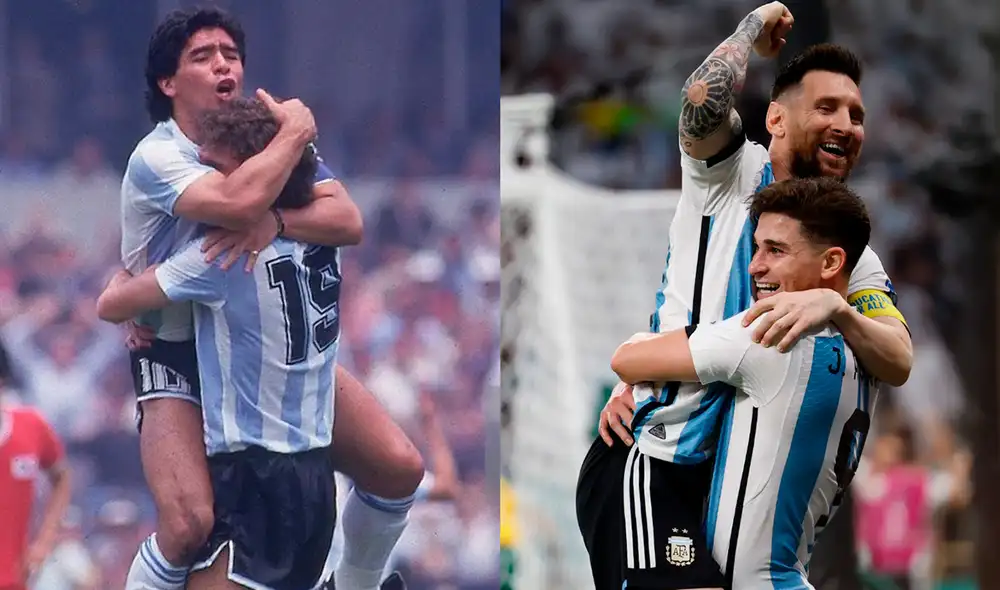 La selección argentina tiene dos títulos de la Copa del Mundo. Foto: composición Maradona pics/EFE La selección argentina tiene dos títulos de la Copa del Mundo. Foto: composición Maradona pics/EFE