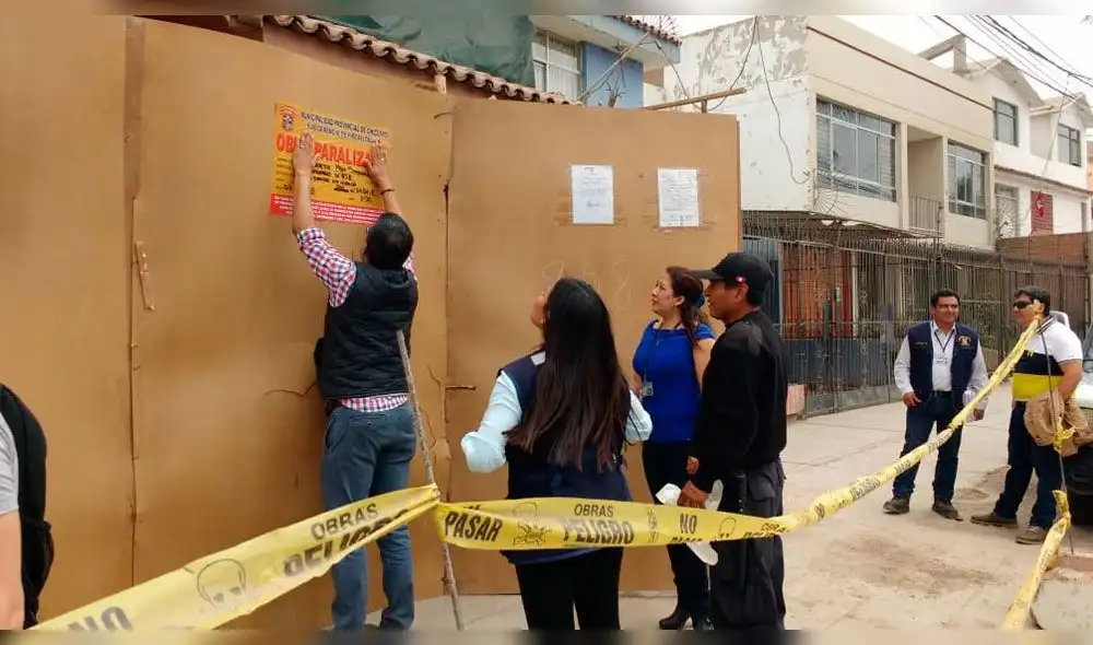 Chiclayo: municipalidad paraliza obras de construcción por no tener licencia