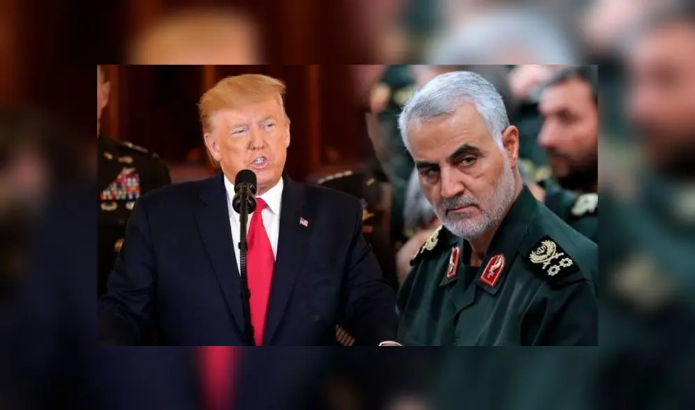 Presidente Donald Trump dice que Soleimani pensaba explotar la embajada de Estados Unidos en Irak. Foto: composición