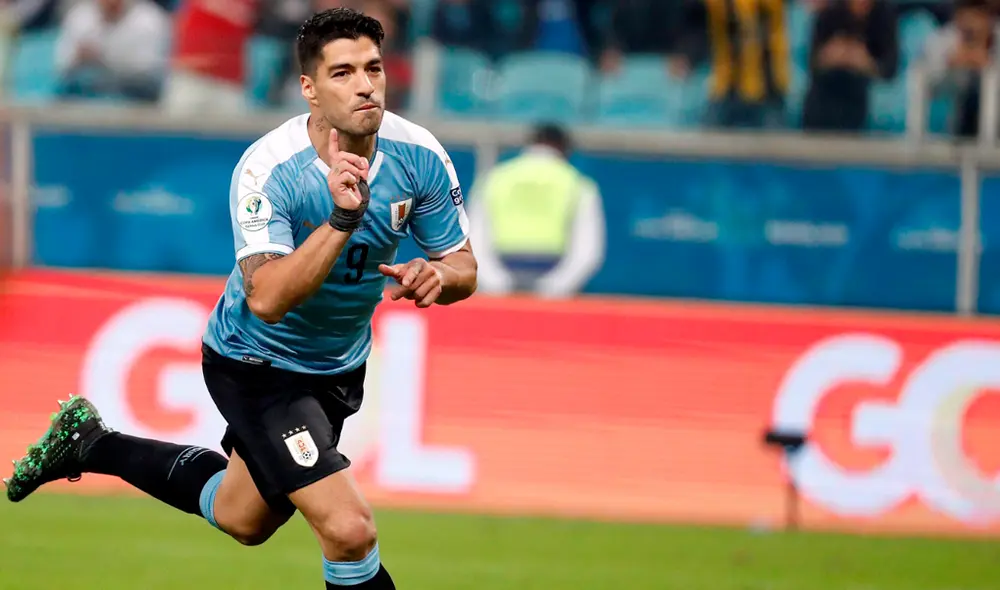 Uruguay vs. Japón: Luis Suárez marcó el 1-1 en el partido por la Copa América 2019. | Foto: EFE