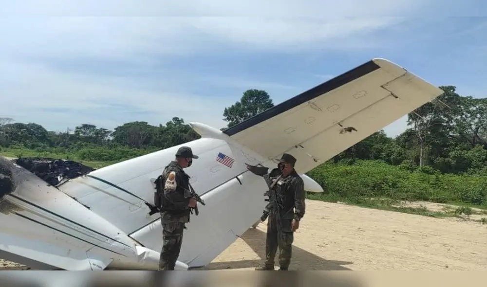Foto de la aeronave con matricula estadounidense. Foto: Ministro del Interior venezolano. Foto de la aeronave con matricula estadounidense. Foto: Ministro del Interior venezolano.