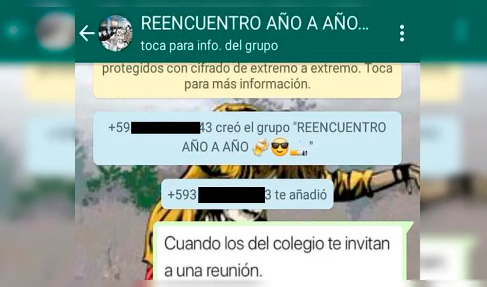 WhatsApp: Publicó este meme en chat grupal y terminó expulsado [FOTOS]