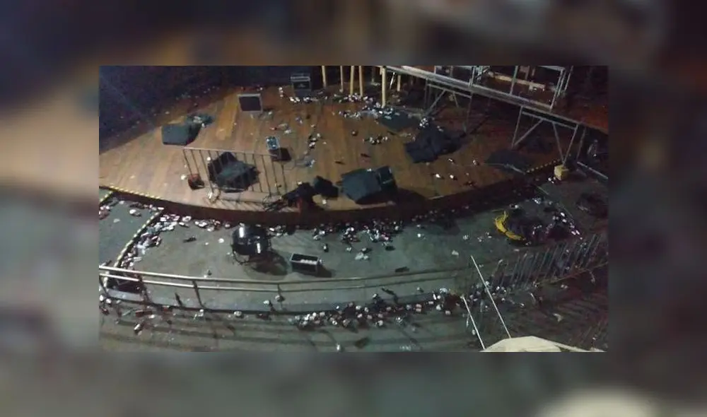 Escena después de la balacera. Foto: Twitter