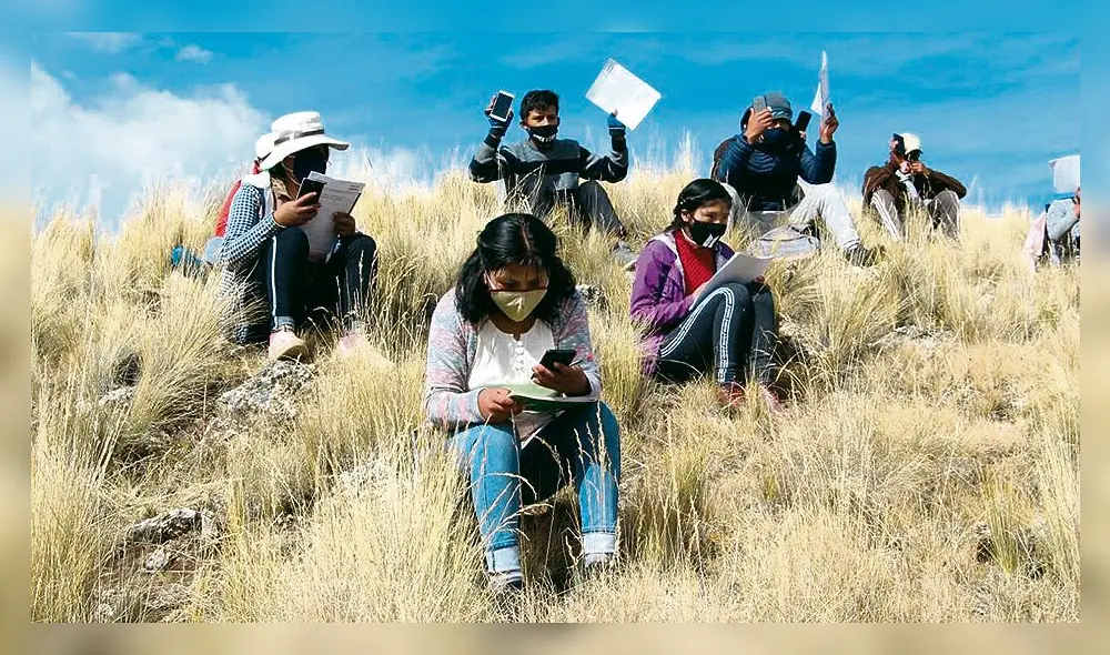 Escolares en las alturas