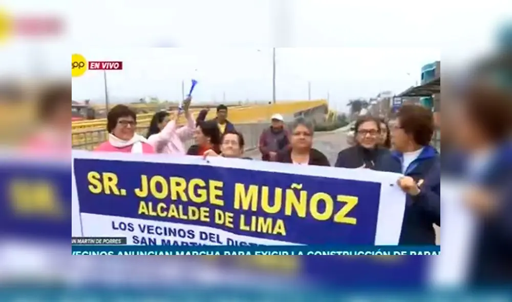 Vecinos piden a Jorge Muñoz que construya paradero en kilómetro 20.8 de la Panamericana Norte. Créditos: Captura RPP.