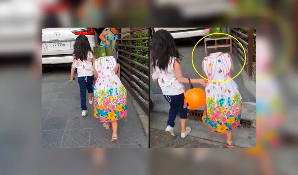Halloween 2018: "Niña sin cabeza" camina por las calles de Filipinas y genera terror [VIDEO]