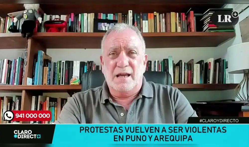 Augusto Álvarez Rodrich en Claro y Directo. Foto: LR+ Augusto Álvarez Rodrich en Claro y Directo. Foto: LR+