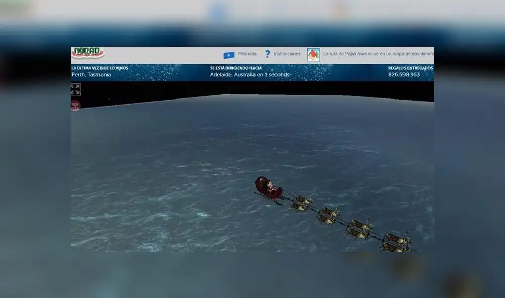 Papá Noel ha comenzado su viaje de Navidad entregando regalos por todo el mundo.