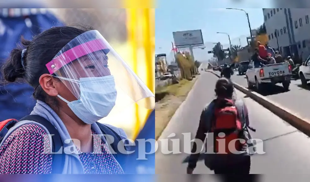“Señor presidente, tiene que ir a ver las carpas”, suplicaba la mujer mientras perseguía la camioneta oficial en la que partió el mandatario.