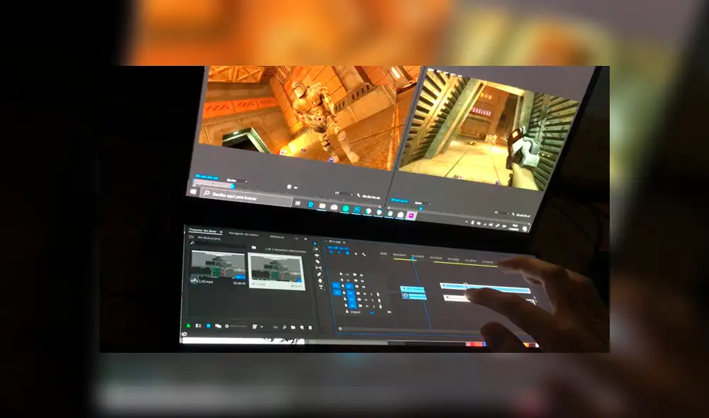 Nuestro juego con Ray Tracing siendo editado.