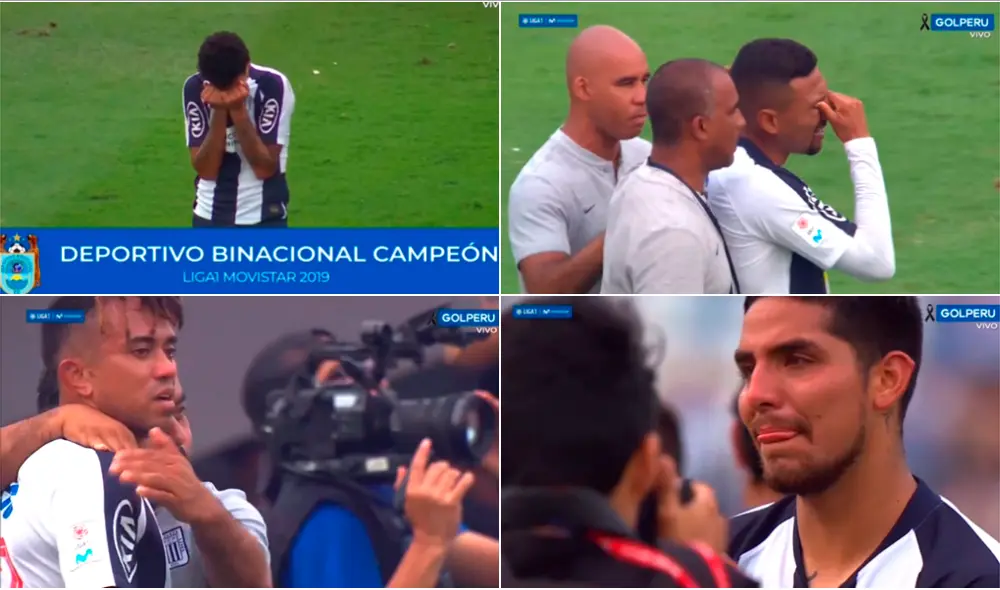 Varios jugadores de Alianza Lima lloraron desconsoladamente tras perder la final ante Binacional. | Foto: Gol Perú Varios jugadores de Alianza Lima lloraron desconsoladamente tras perder la final ante Binacional. | Foto: Gol Perú