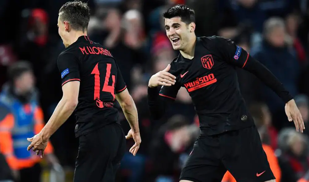 Atlético Madrid derrotó 3-2 a Liverpool con goles de Llorente y Morata. Foto: EFE.