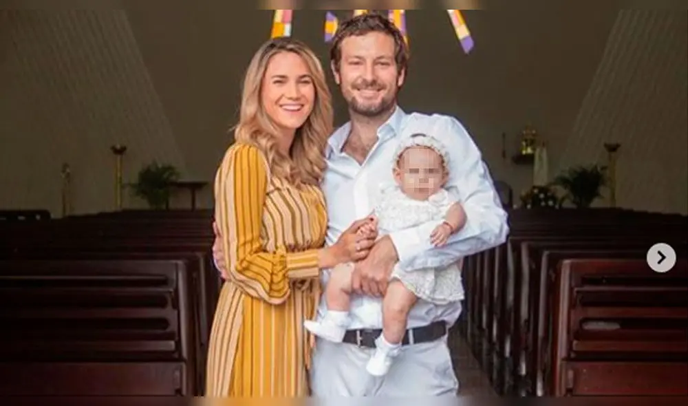 María Grazia Gamarra compartió video de lo que fue el bautizo de su hija Eva