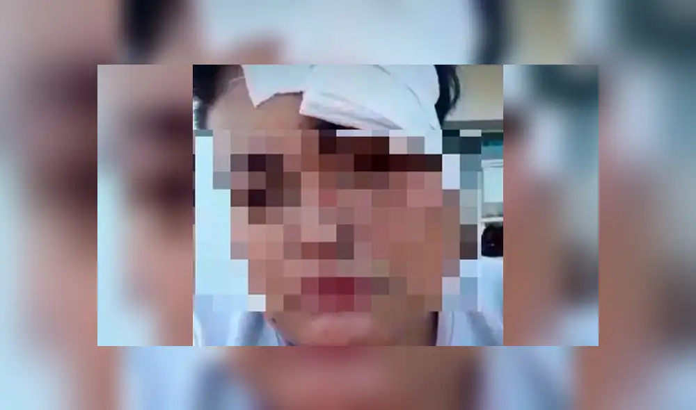 La víctima fue agredida por cinco sujetos a la salida de una discoteca. Foto: Telefe noticias