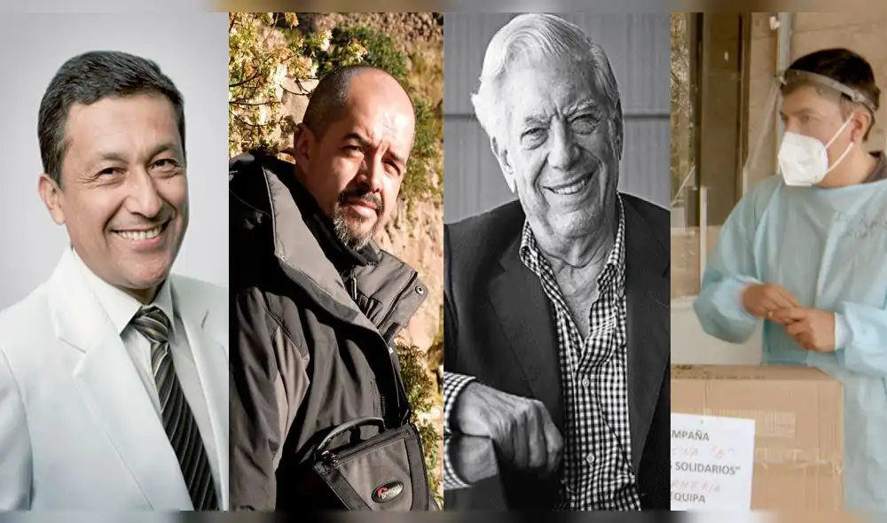 German Málaga, Miguel Barreda, Mario Vargas Llosa y varios otros se han sumado a esta campaña por Arequipa. Foto: Composición