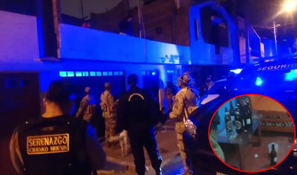 Autoridades intervinieron vivienda donde estaban reunidas las personas. Foto: Municipalidad de Ciudad Nueva Autoridades intervinieron vivienda donde estaban reunidas las personas. Foto: Municipalidad de Ciudad Nueva