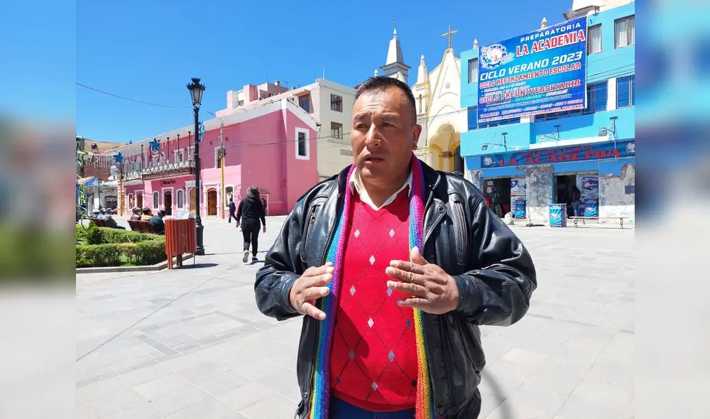 Félix Sucasaca Sucasaca, presidente de la cuenca del río Coata. Foto: Liubomir Fernández / URPI-LR Félix Sucasaca Sucasaca, presidente de la cuenca del río Coata. Foto: Liubomir Fernández / URPI-LR