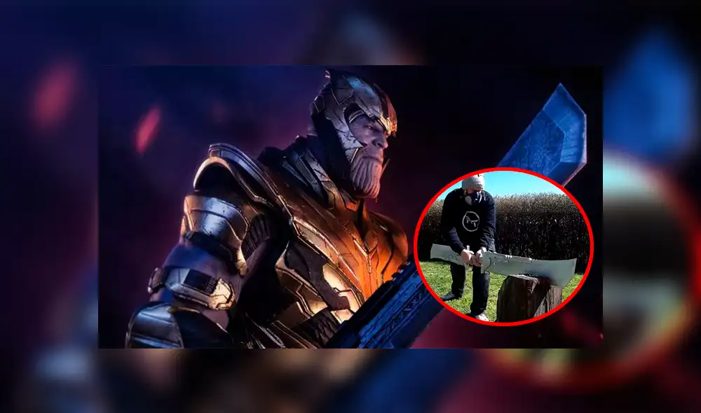 YouTube: Joven recrea la espada que usó Thanos en 'Avengers: Endgame' y su parecido soprende a miles [VIDEO]