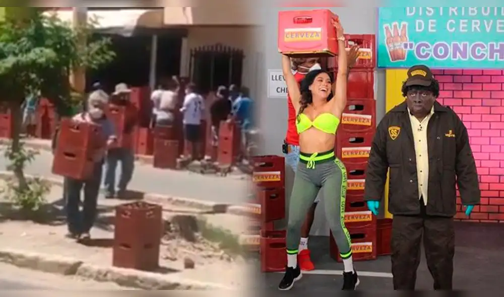 El Wasap de JB parodiará colas por cajas de cerveza en Piura. Foto: Composición