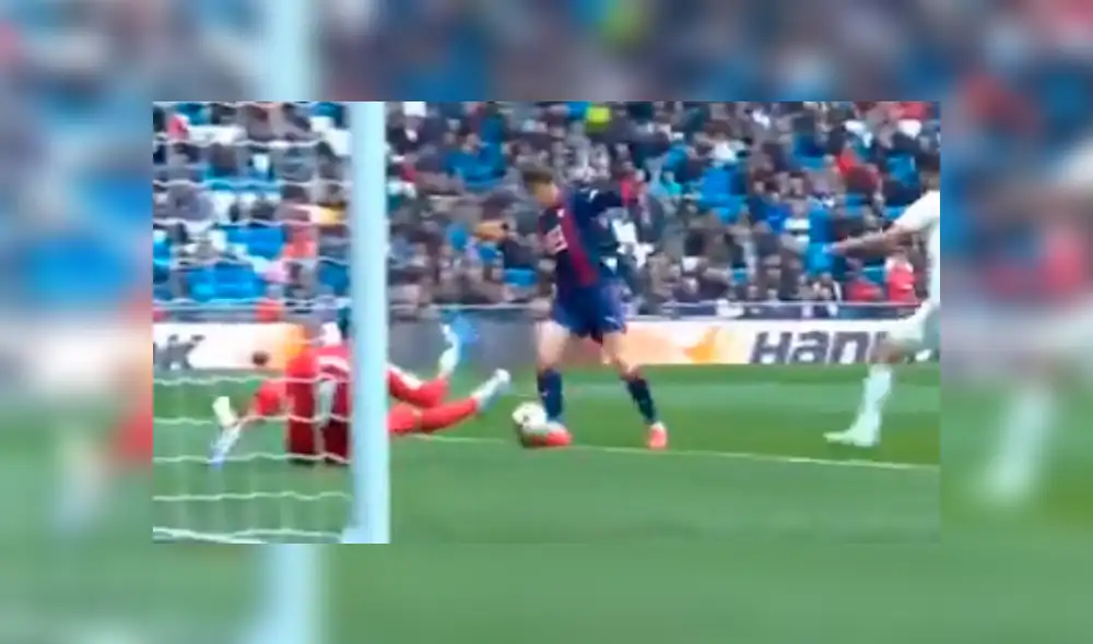 Real Madrid vs Eibar: Marc Cardona silenció el Bernabéu con soberbia definición [VIDEO]