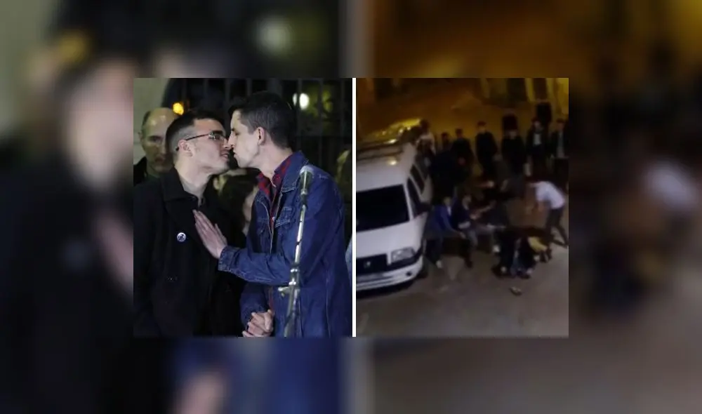 Facebook: Difunden video de brutal agresión a pareja de homosexuales y capturan a un implicado