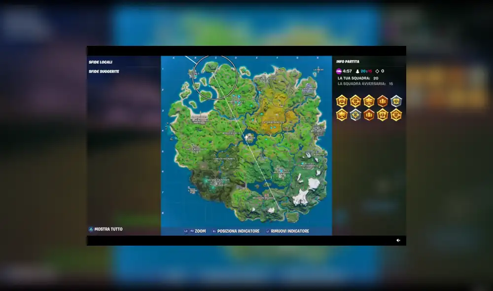 Grande fue su sorpresa al examinar el mapa y ver que la zona segura estaba muy lejos de su posición.