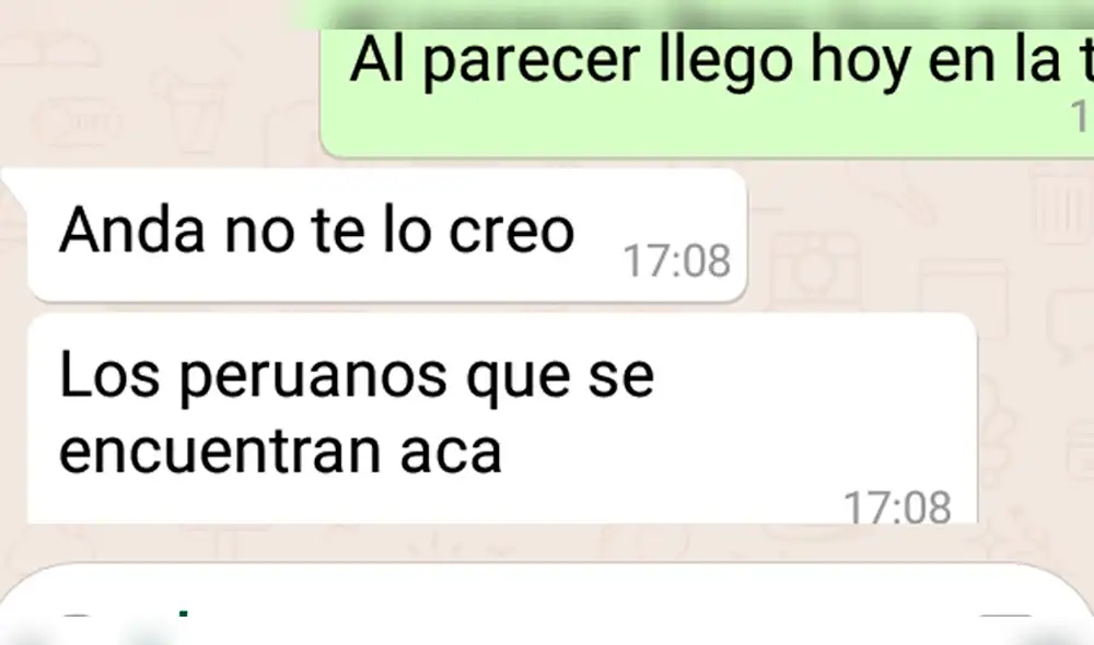 WhatsApp: le cuenta a su novio de España que César Hinostroza se fugó del Perú y así reacciona [FOTOS]