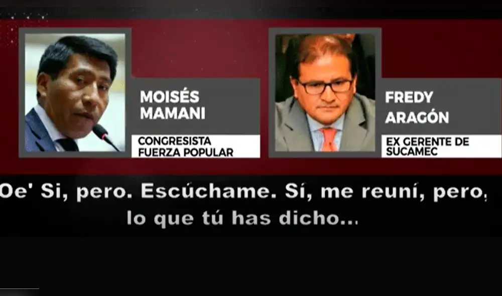 Giuffra asegura que no negoció con Moisés Mamani y presenta audios para su defensa Giuffra asegura que no negoció con Moisés Mamani y presenta audios para su defensa