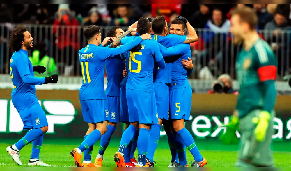 Brasil, sin Neymar, superó 3-0 al anfitrión del Mundial Rusia 2018 [RESUMEN Y GOLES]