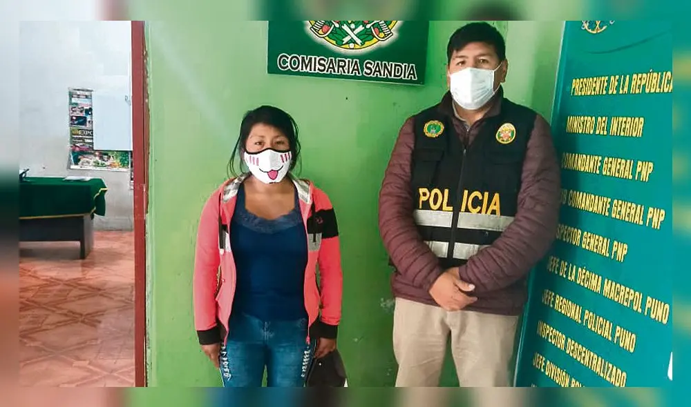 Fue detenida por la Policía.