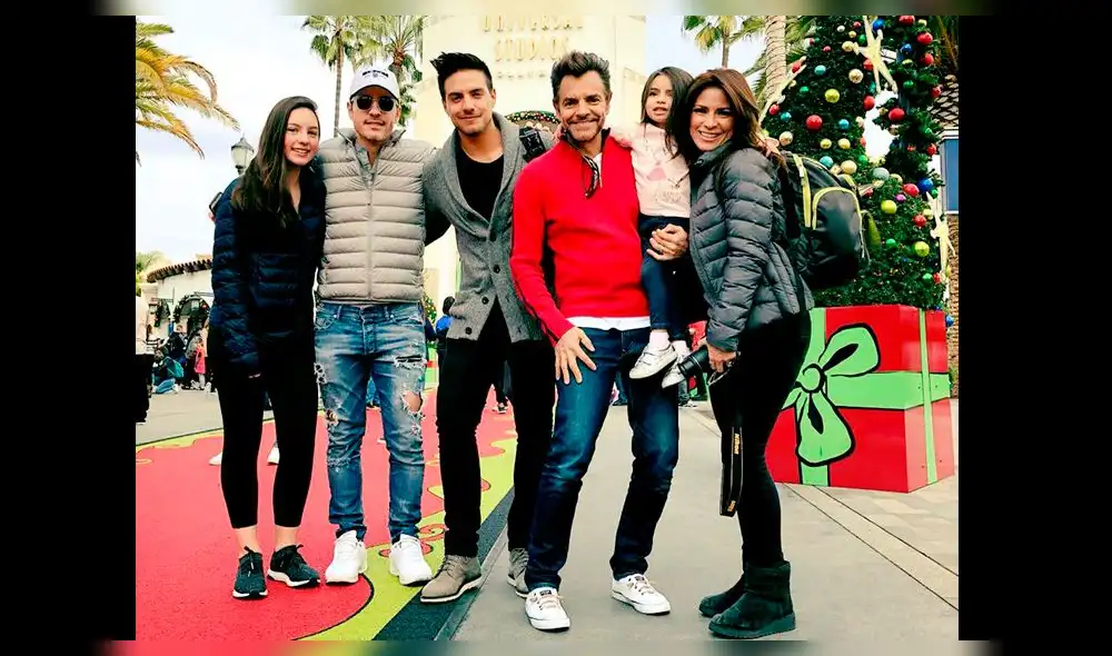 Eugenio Derbez publicó foto familiar, pero aspecto de su hijo mayor llamó la atención