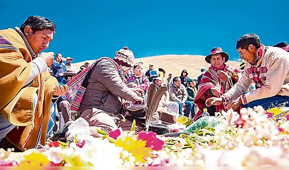 Pago a la tierra. Ritual se realizó en distrito de San Jerónimo de Andahuaylas con presencia de gobernador regional.
