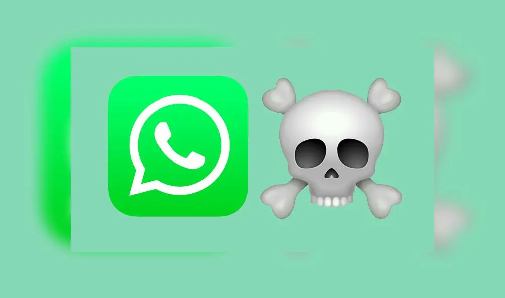 El emoji de la calavera de WhatsApp. El emoji de la calavera de WhatsApp.
