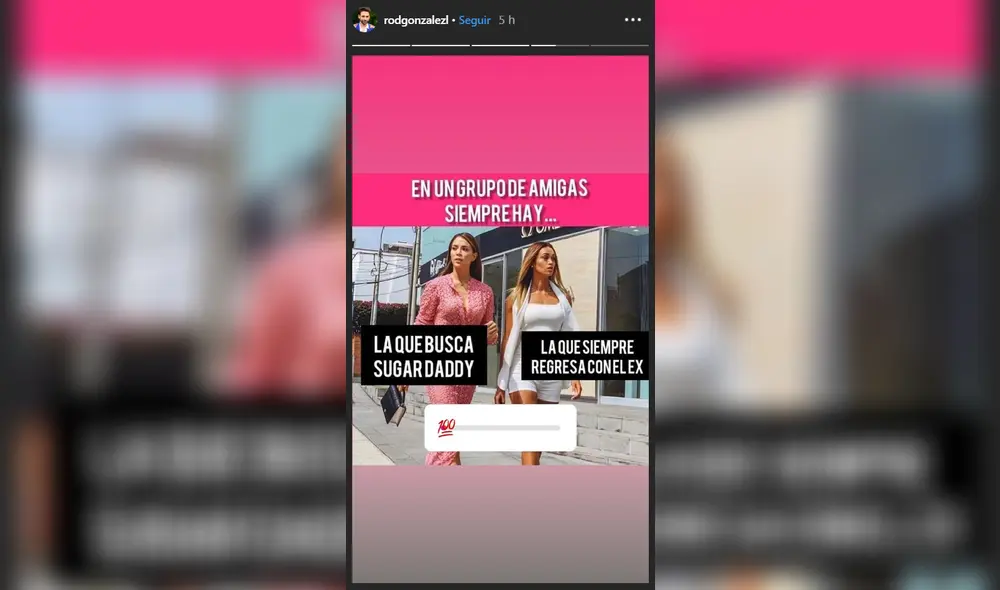 Rodrigo González se burla de Sheyla Rojas y Angie Arizaga por sus romances