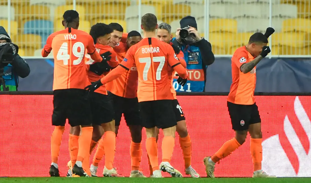 Shakhtar doblegó al Real Madrid por la jornada 5 de la fase de grupos de Champions League. Foto: AFP.