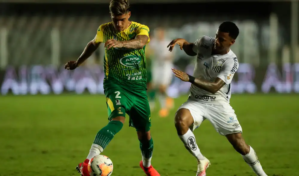 Santos y Defensa y Justicia igualaron por la fecha 6 de la Copa Libertadores 2020. Foto: AFP.