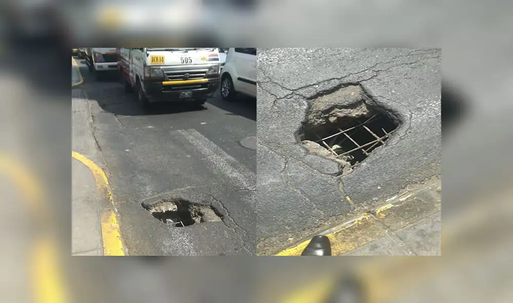 Jesús María: agujero en pista es un peligro para peatones y conductores Jesús María: agujero en pista es un peligro para peatones y conductores