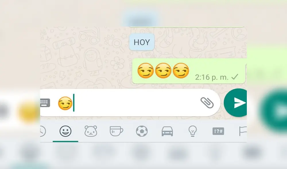Este es uno de los emojis más usados en WhatsApp. Foto: Captura.