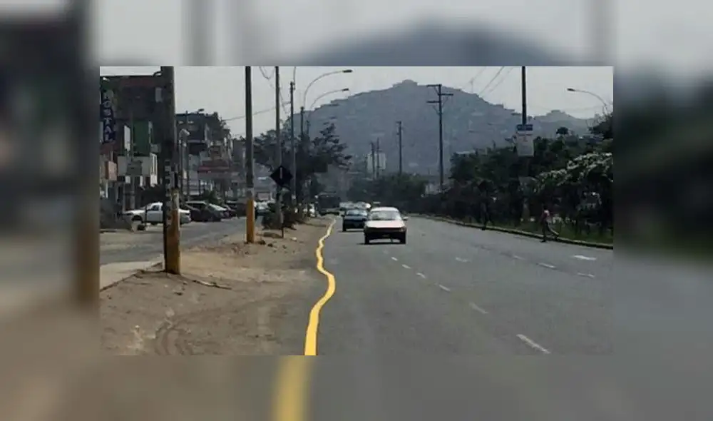 Critican señalización de pista en Ate Vitarte [FOTOS]