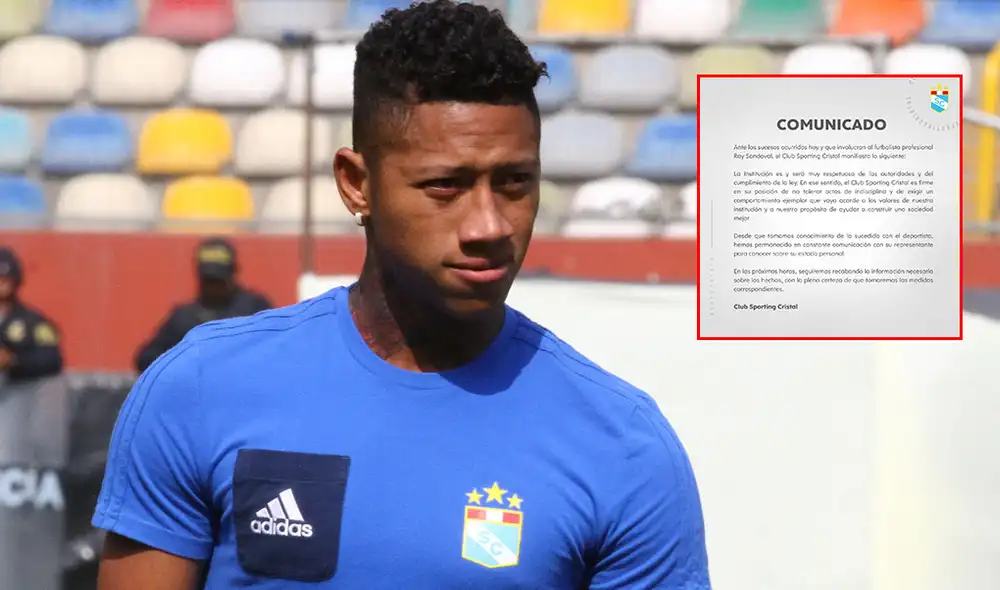 Sporting Cristal emitió su primer pronunciamiento sobre la situación de Ray Sandoval. Foto: Luis Jiménez/Líbero. Sporting Cristal emitió su primer pronunciamiento sobre la situación de Ray Sandoval. Foto: Luis Jiménez/Líbero.